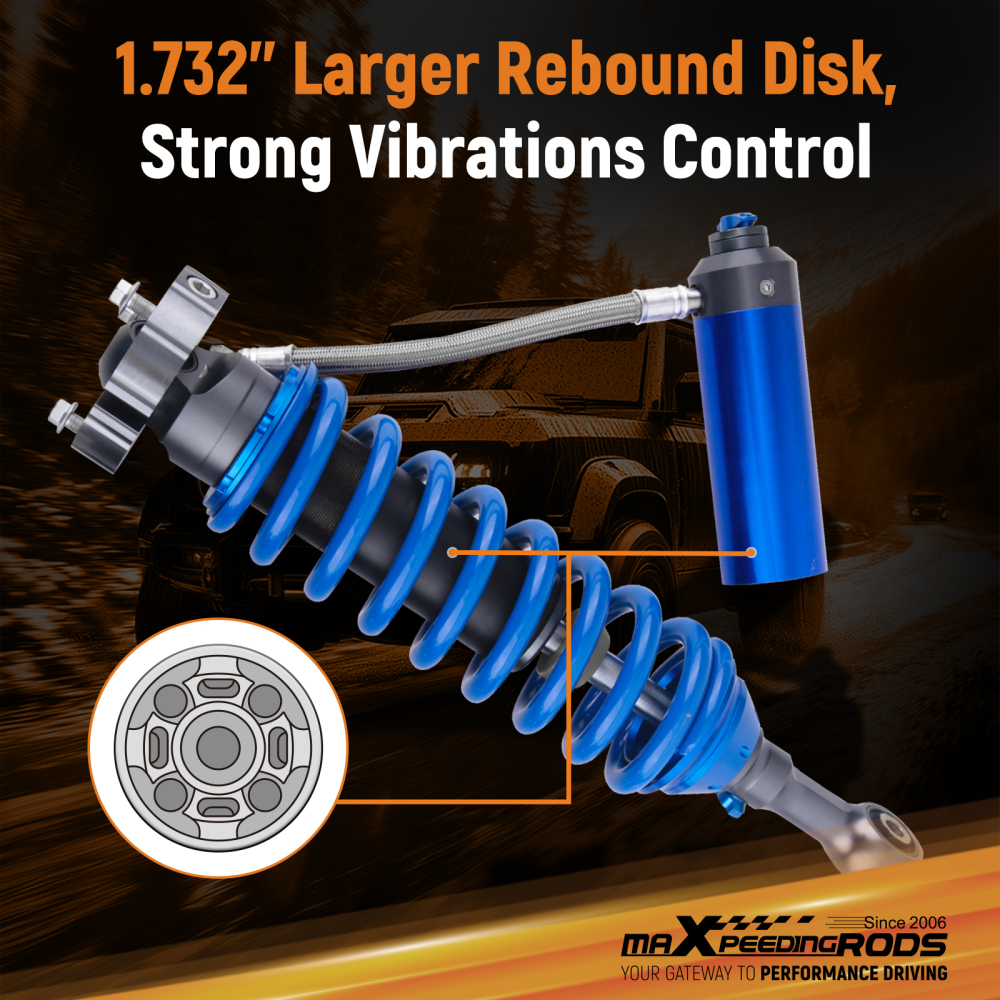 Adjustable Front Coilover Shock Absorbers compatible for Isuzu DMAX compatible for Holden Colorado 12-21