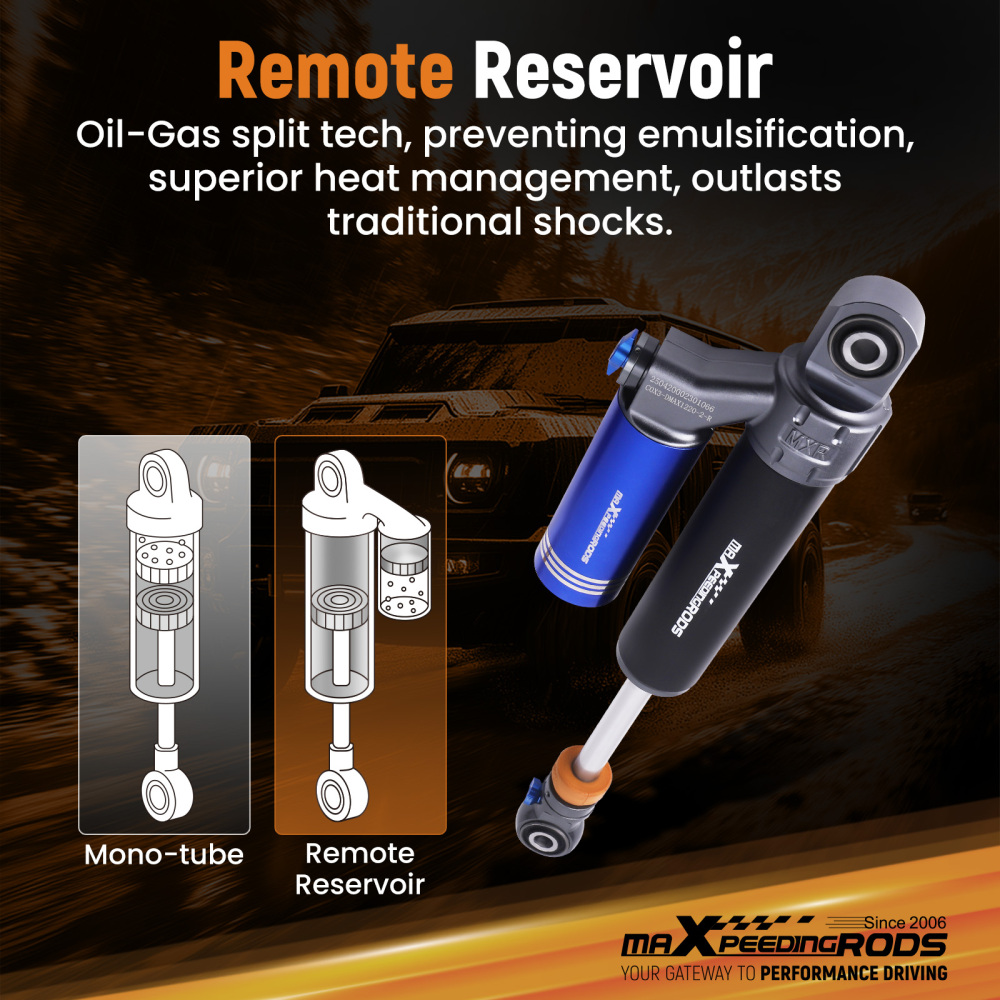 Rear Adjustable Coilover Shock Absorbers compatible for Isuzu DMAX compatible for Holden Colorado 12-21