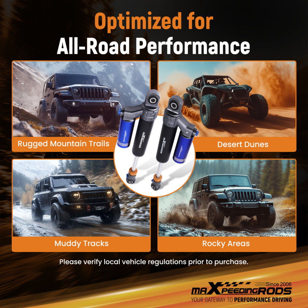 Rear Adjustable Coilover Shock Absorbers compatible for Isuzu DMAX compatible for Holden Colorado 12-21