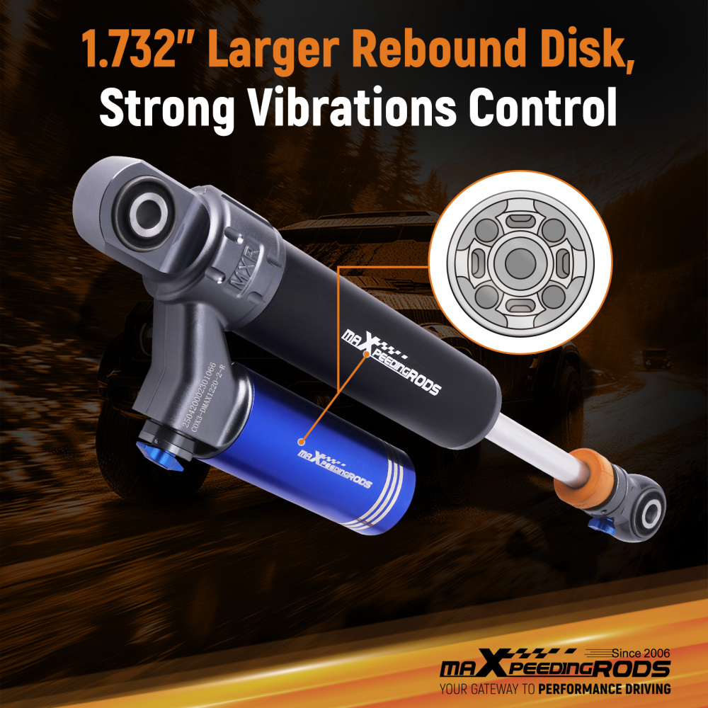 Rear Adjustable Coilover Shock Absorbers compatible for Isuzu DMAX compatible for Holden Colorado 12-21