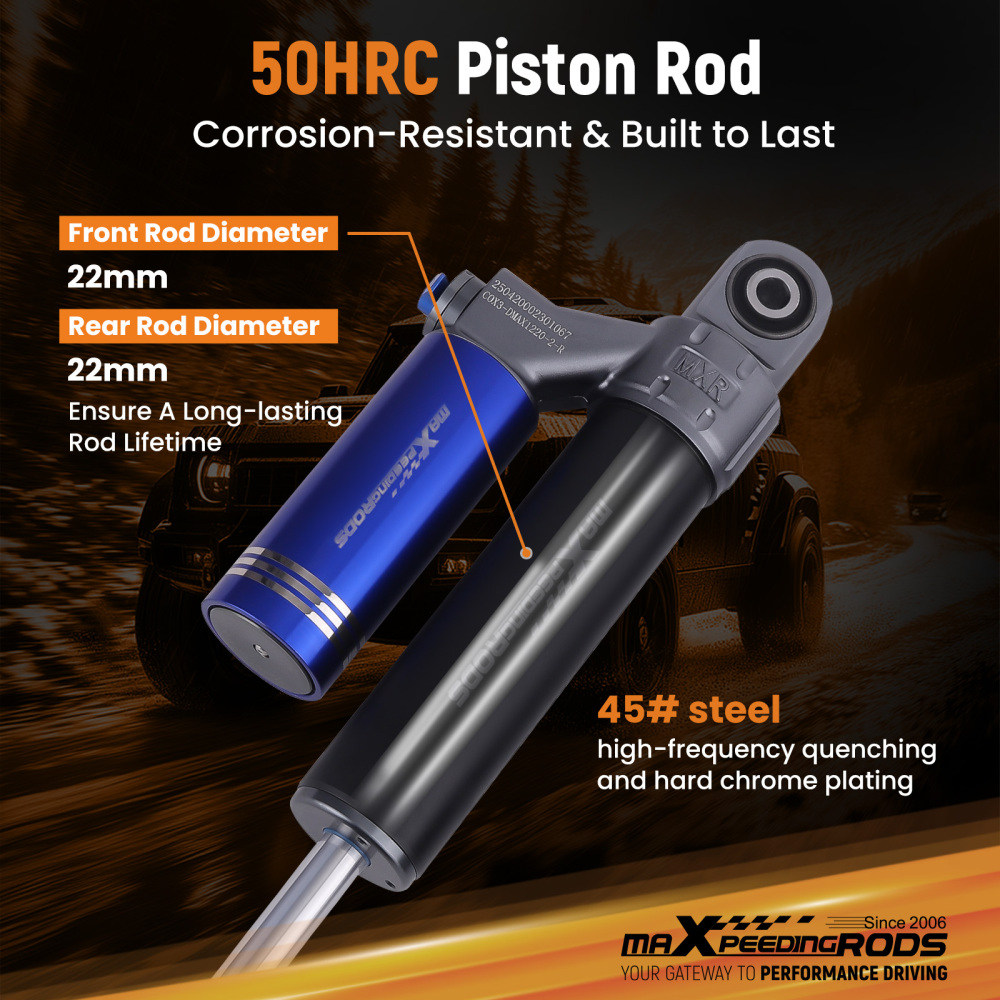 Rear Adjustable Coilover Shock Absorbers compatible for Isuzu DMAX compatible for Holden Colorado 12-21