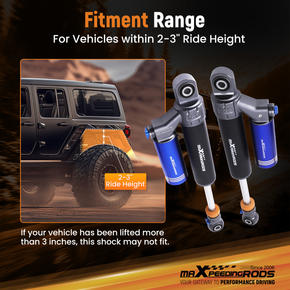 Rear Adjustable Coilover Shock Absorbers compatible for Isuzu DMAX compatible for Holden Colorado 12-21