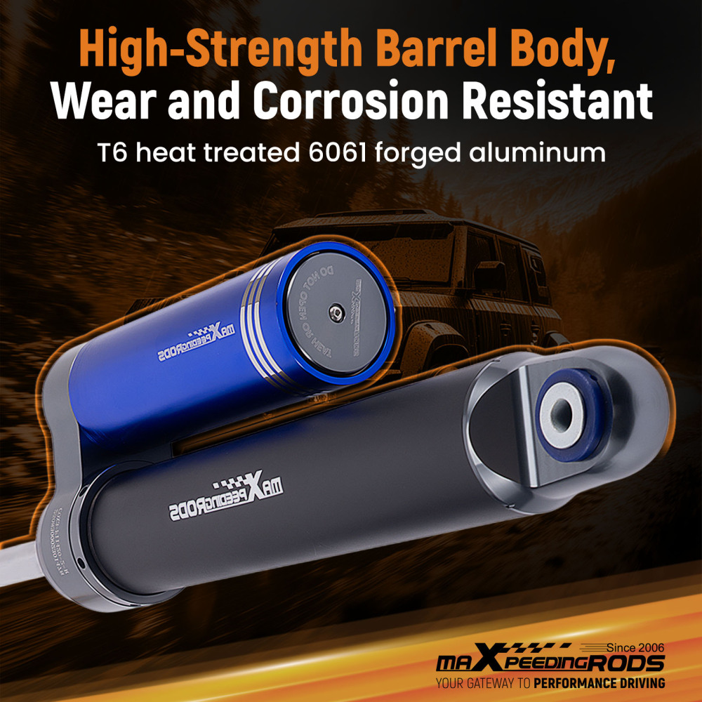 MaXpeedingrods Rear Shock 0-1.5 Lift Dual Damper Adj. Compatible for Ford F-150 4WD 15-20
