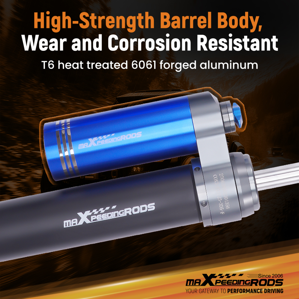 MaXpeedingrods Reservoir 2-3.5 Lift Front Shocks For F-250 F-350 SD 4WD 17-25