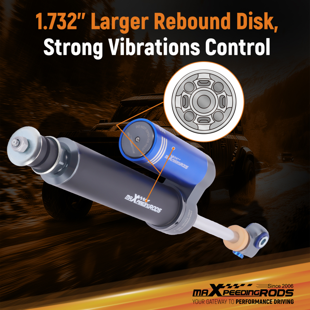 MaXpeedingrods Reservoir 2-3.5 Lift Front Shocks For F-250 F-350 SD 4WD 17-25