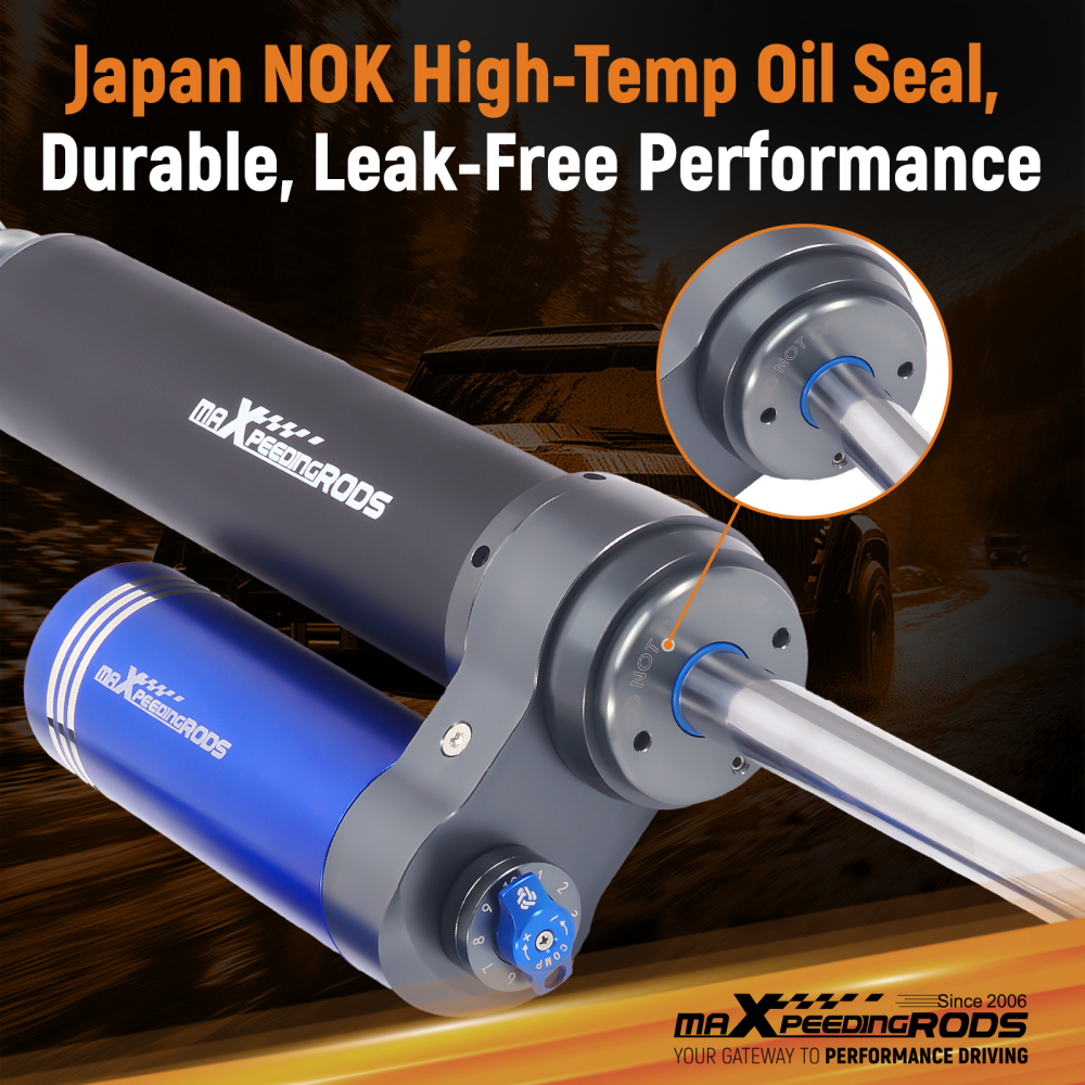 MaXpeedingrods Reservoir 2-3.5 Lift Front Shocks For F-250 F-350 SD 4WD 17-25