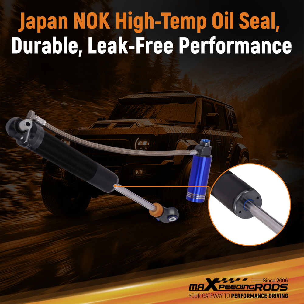 MaXpeedingrods Front Shocks Remote Reservoir 2-3 Lift compatible for Jeep Gladiator 20-23