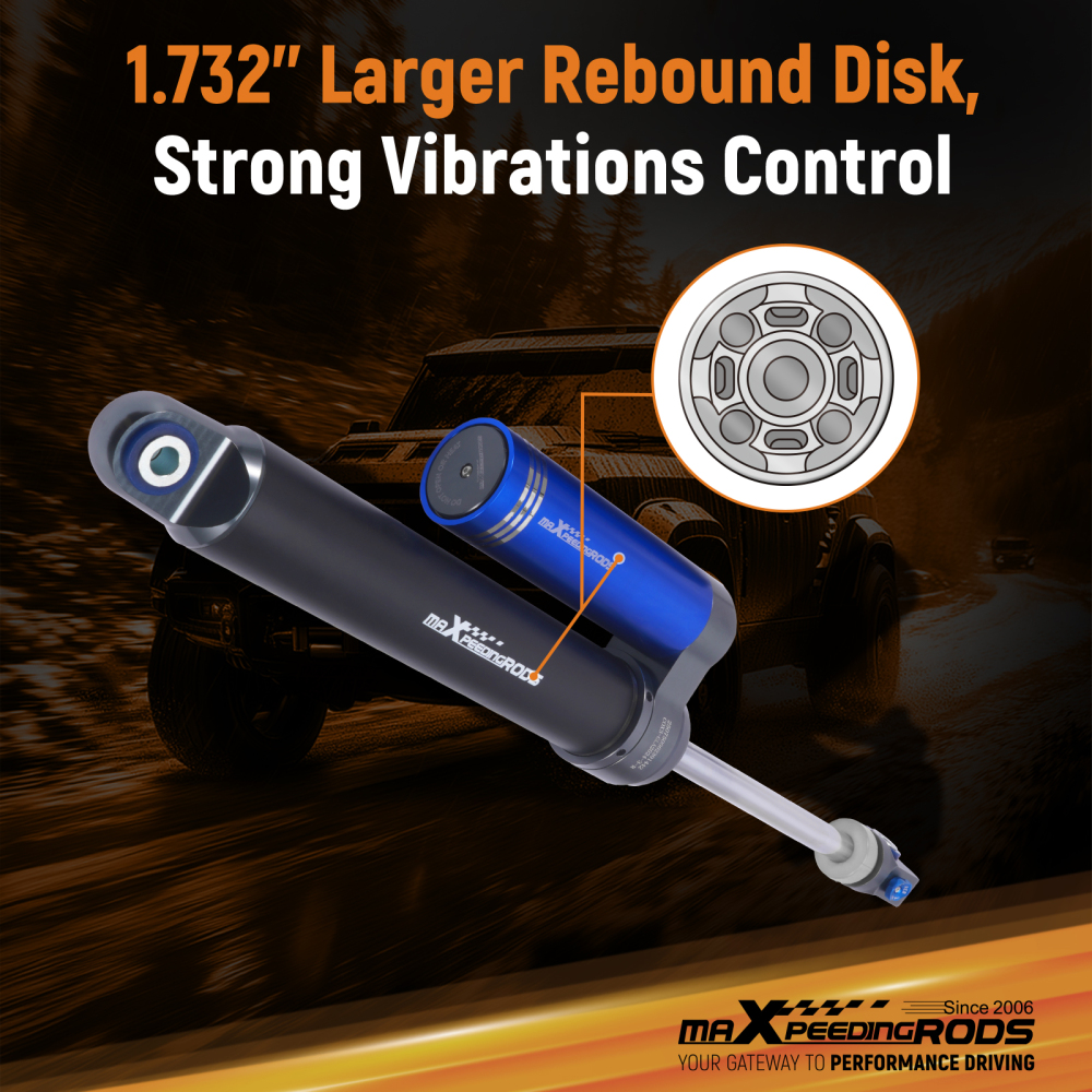 MaXpeedingrods 2PC Rear Reservoir Shocks 2-3 compatible for Jeep Gladiator 20-25