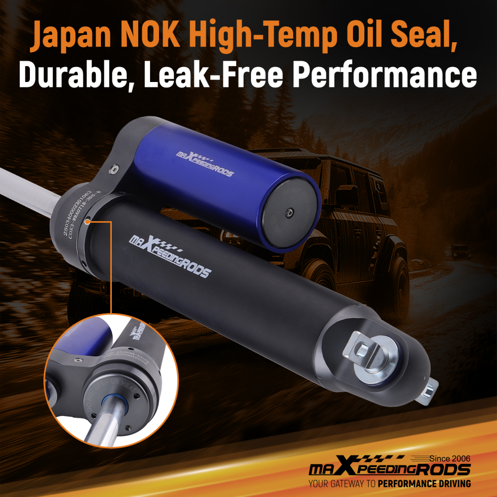 MaXpeedingrods Remote Reservoir Rear Shocks compatible for JEEP Wrangler JK 07-18