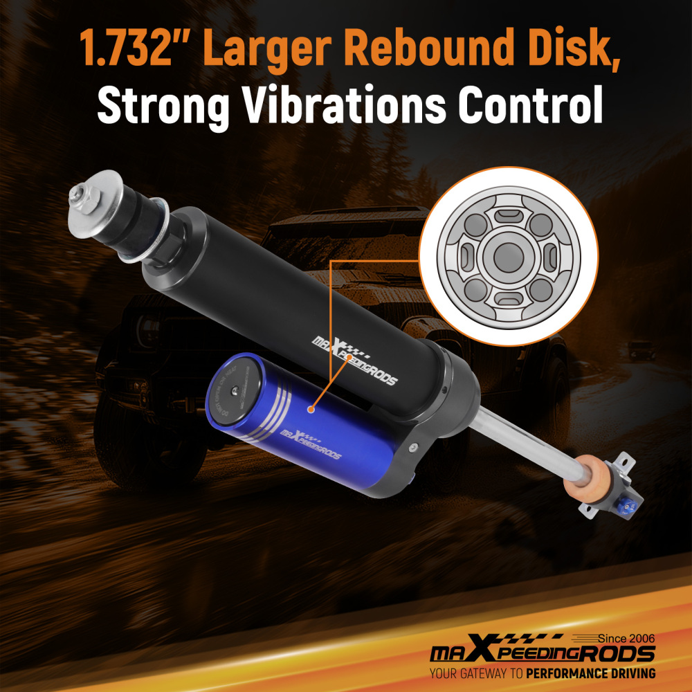 Remote Reservoir 2-3.5 Lift Rear Shocks compatible for JEEP Wrangler TJ 1997-2006