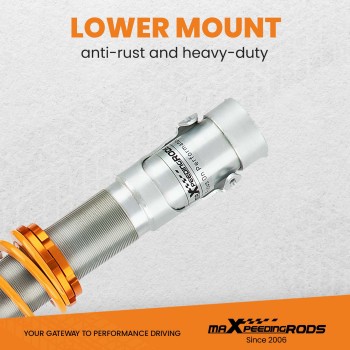 4x Ammortizzatore Sospensione Coilover Suspension Spring kit compatibile per VW Lupo 6X