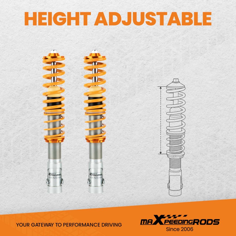 4x Ammortizzatore Sospensione Coilover Suspension Spring kit compatibile per VW Lupo 6X