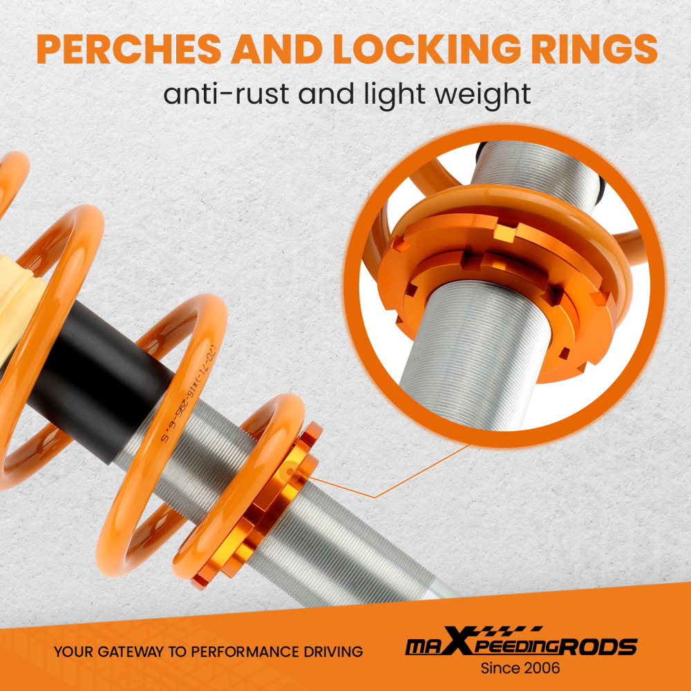 Amortiguadores Suspensión tuning compatible para Audi A4 B6 B7 Avant 1.9 TDI 2.0 FSI 1.8 T