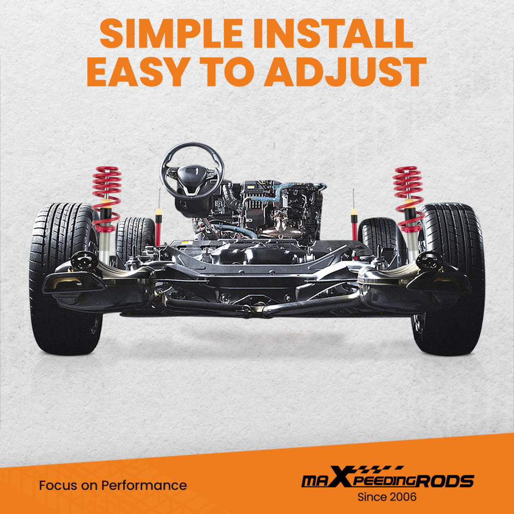 Kit Assetto Regolabile a Ghiera compatibile per AUDI A4 B6 B7 8E 8H Avant quattro Coilovers