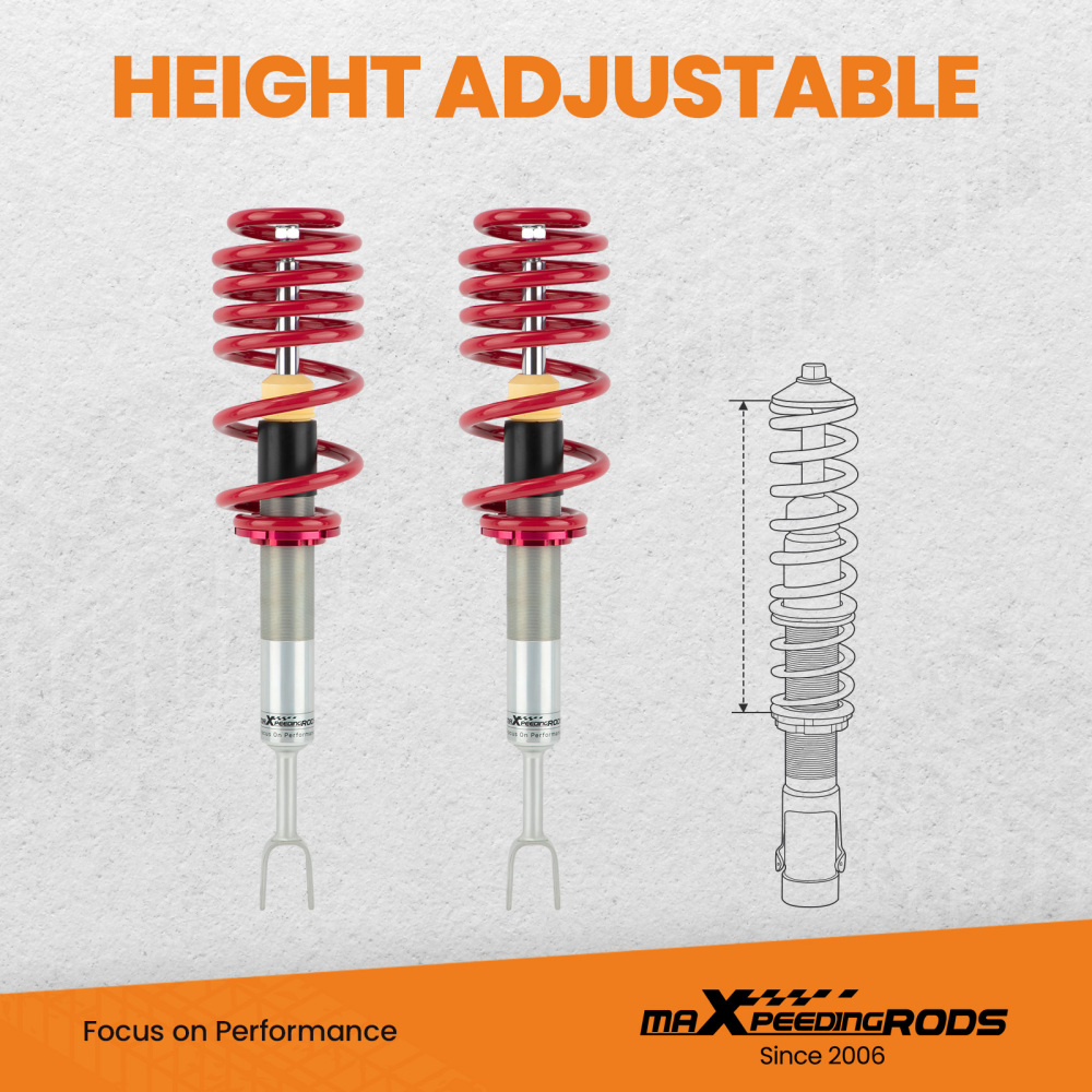Kit Assetto Regolabile a Ghiera compatibile per AUDI A4 B6 B7 8E 8H Avant quattro Coilovers