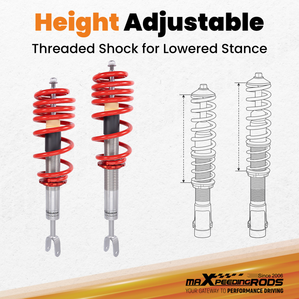 Coilovers Shock Absorber compatible for Audi A4 Avant 8E5 8E2 B6 8ED 8EC B7 8E 2000-2008