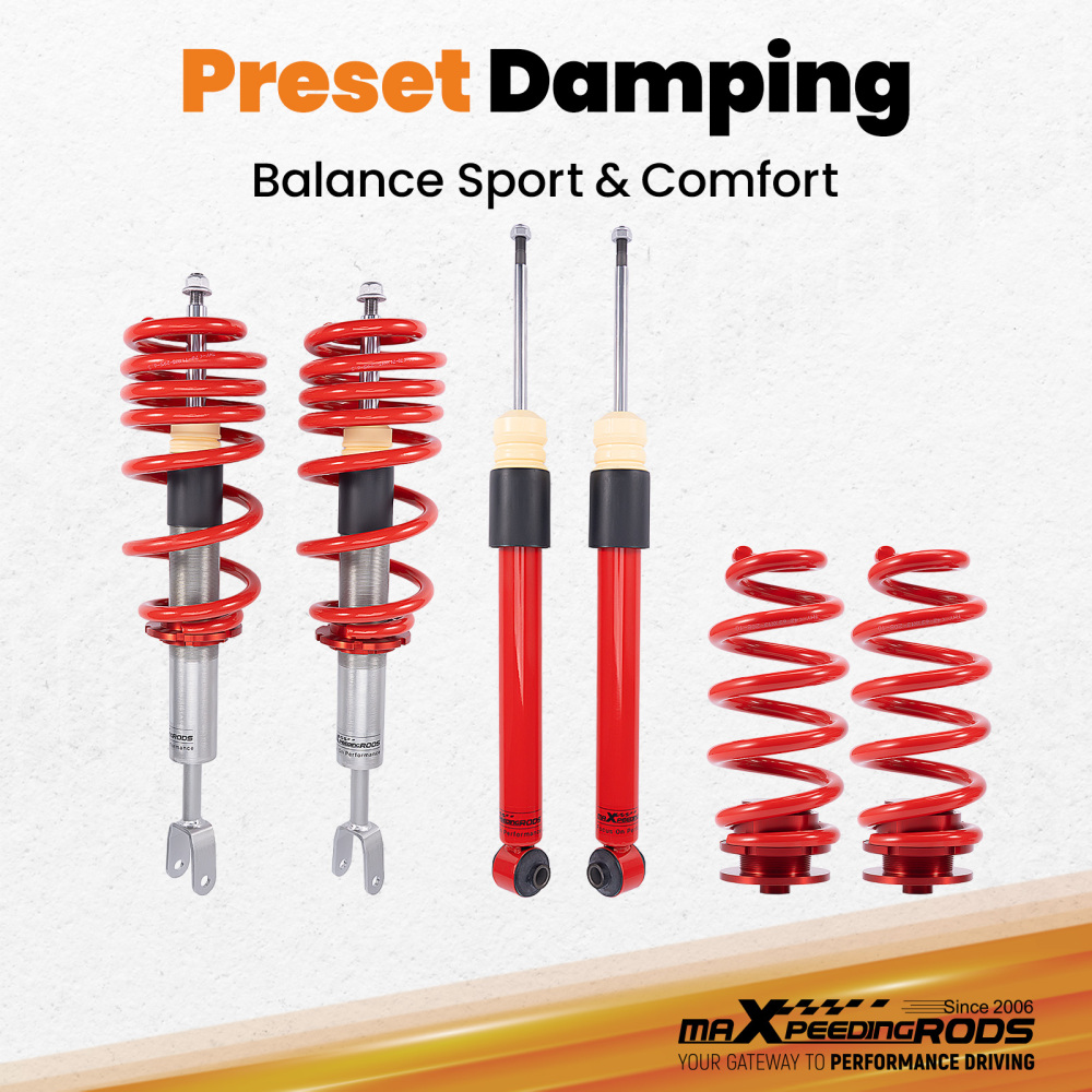 Coilovers Shock Absorber compatible for Audi A4 Avant 8E5 8E2 B6 8ED 8EC B7 8E 2000-2008