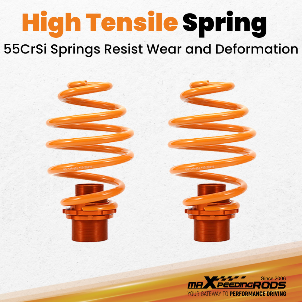 Coilover compatible for Bmw E30 Series 3 Adjustable Suspension Coilovers Lowering Kit 51mm