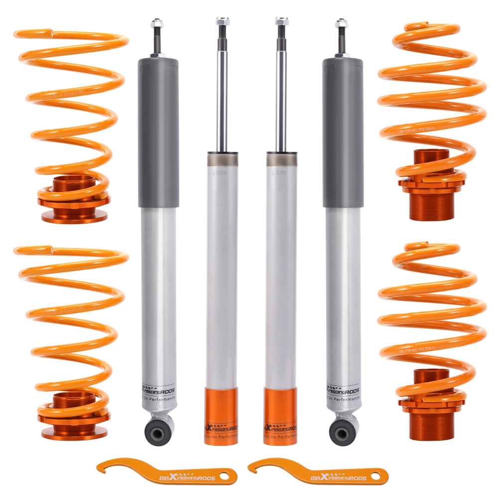 Coilover compatible for Bmw E30 Series 3 Adjustable Suspension Coilovers Lowering Kit 51mm