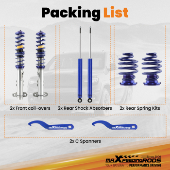 Combinés Filetés compatible pour BMW E36 Compact Réglable Suspension nouvelle Coilover NEUFkit dabaissement