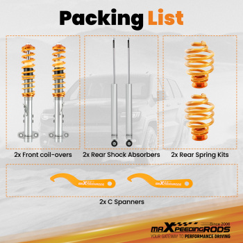 Compatible for BMW 3 Series E36 Coupe Saloon Touring 1992-2000 Suspension Kit Coilovers Lowering Kit