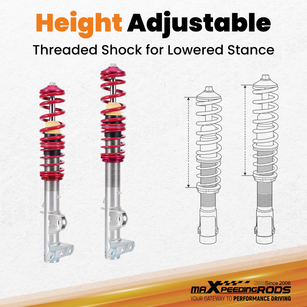 Coilover Shock Absorber compatible for BMW Sedan 3 Series E36 316i 318i 323i 325i 328i M3