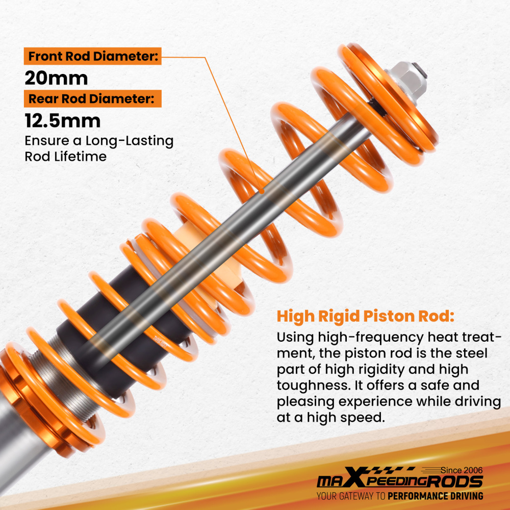 Compatible for BMW E46 3 Series 320i 330i M3 98-06 Street Coilover Suspensionlowering kit