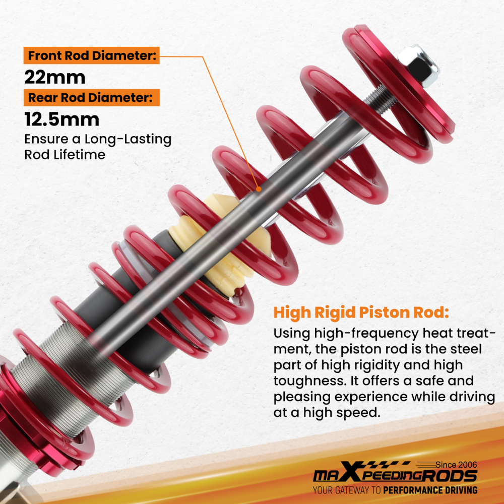 Coilovers/Suspensión roscada compatible para BMW Series 3 E46 1998-2005 Amortiguadores