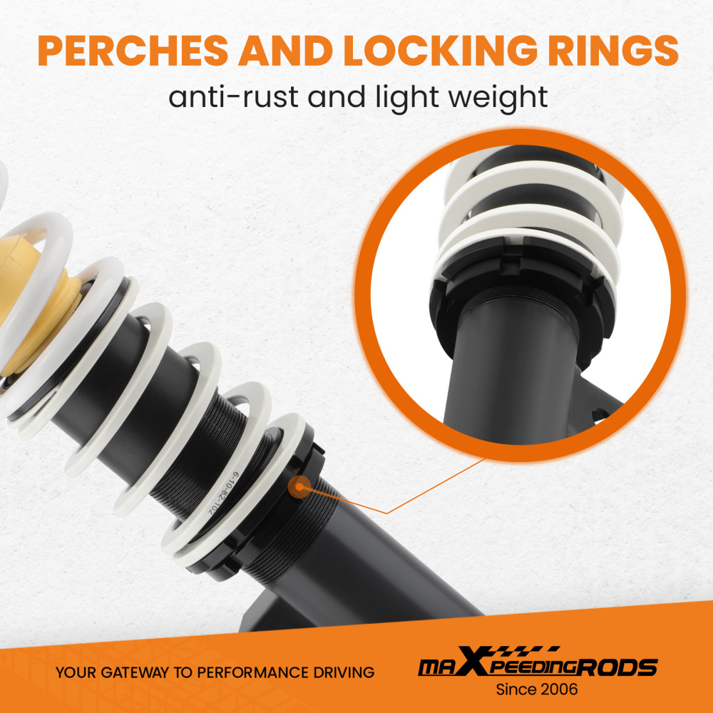 Street Lowering Coilover Kits compatible for BMW E46 3-Series Sedan Coupe Wagon Convertible