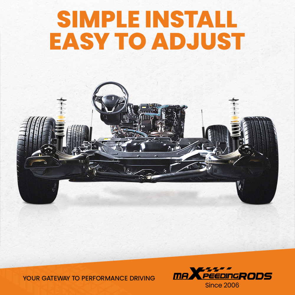 Street Lowering Coilover Kits compatible for BMW E46 3-Series Sedan Coupe Wagon Convertible