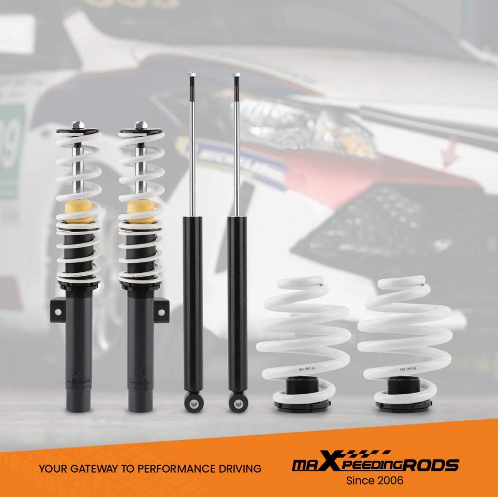 Street Lowering Coilover Kits compatible for BMW E46 3-Series Sedan Coupe Wagon Convertible