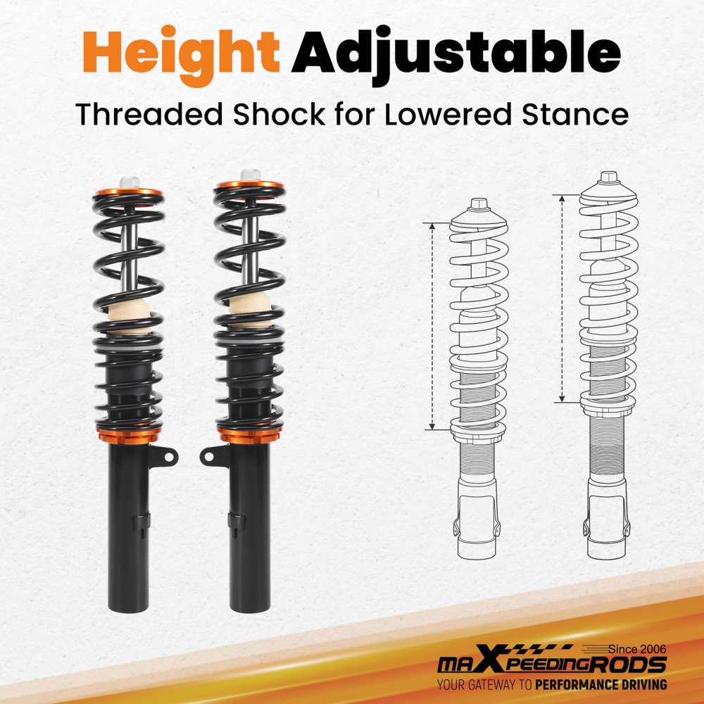 Coilovers Kit compatible for BMW 3 Series E90/E91/E92/E93 05-13 Adj.Height Suspension