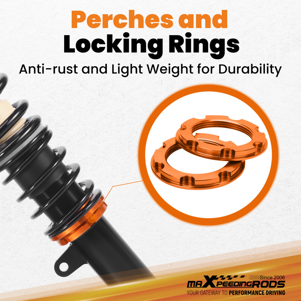 Coilovers Suspension compatible for BMW 3 Series E90 E91 2WD 2004-2012 E92 E93 4pcs Struts