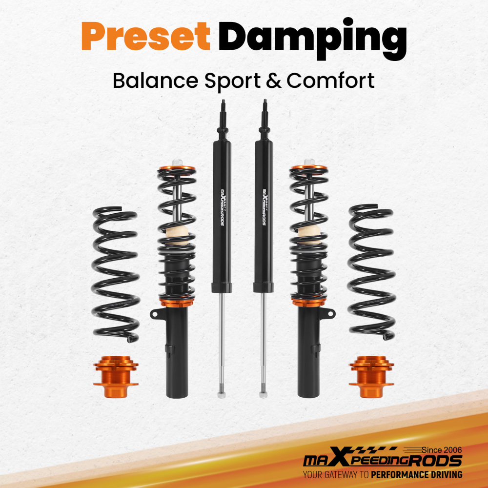 Coilovers Suspension compatible for BMW 3 Series E90 E91 2WD 2004-2012 E92 E93 4pcs Struts