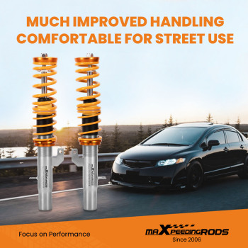 Combinés Filetés Coilover Suspension compatible pour Citroen C3 2003-10 Amortisseurs