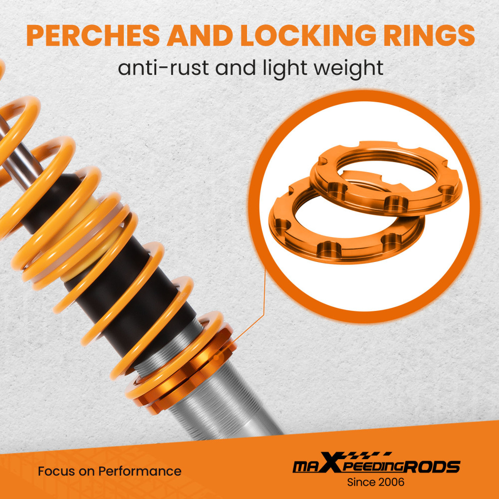 Height-adjustable coilover suspension compatible for Citroen C3 Pluriel 1.4 HDi 2003-2010