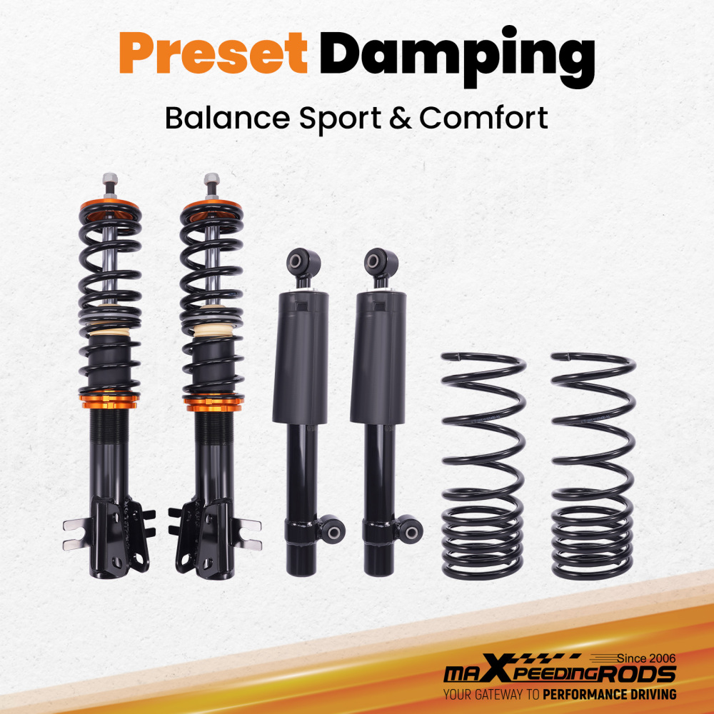 Adjustable Coilover Suspension Kit compatible for Fiat Seicento type 187 1998-2010