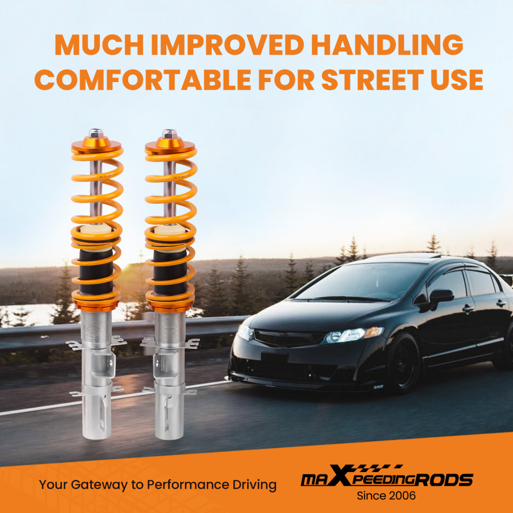 Ammortizzatore Regolabili Coilover Suspension Kits compatibile per Audi TT 8N Coupe 98-06 Lowering Kit