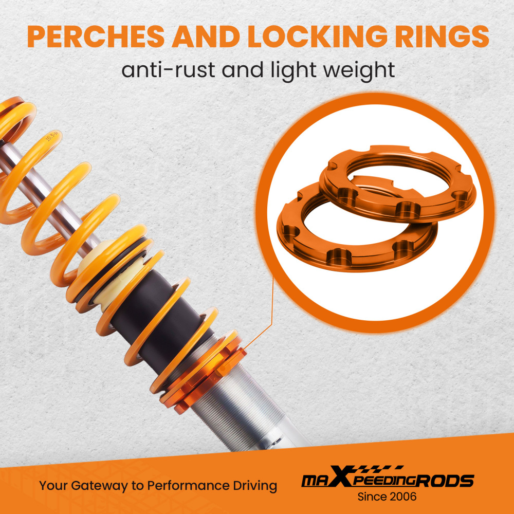 Ammortizzatore Regolabili Coilover Suspension Kits compatibile per Audi TT 8N Coupe 98-06 Lowering Kit