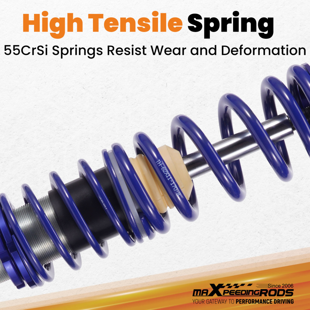 Shock Sospensione Regolabile Coilovers compatibile per BMW Serie 5 E39 520 530 525 528 540 Lowering Kit