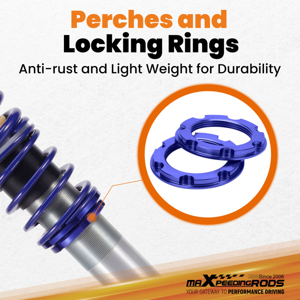 Shock Sospensione Regolabile Coilovers compatibile per BMW Serie 5 E39 520 530 525 528 540 Lowering Kit