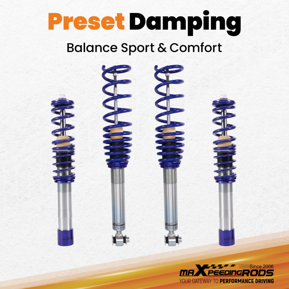 Shock Sospensione Regolabile Coilovers compatibile per BMW Serie 5 E39 520 530 525 528 540 Lowering Kit