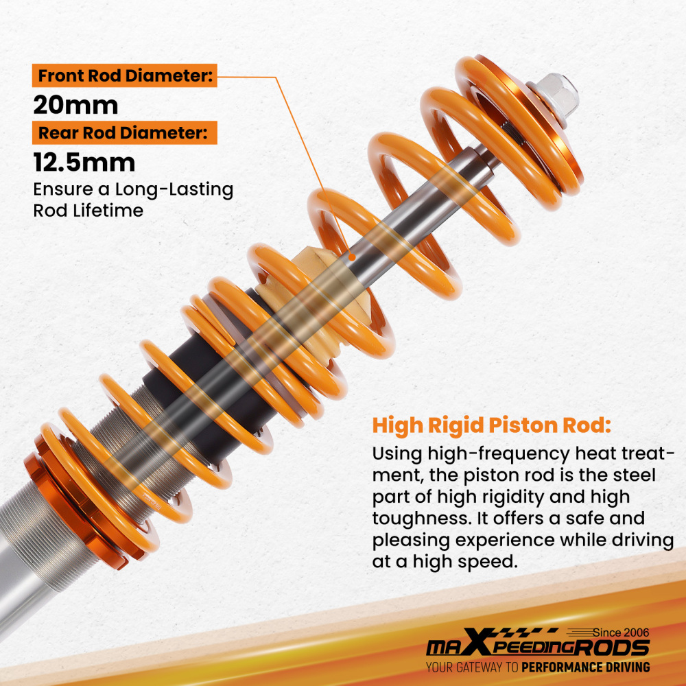 Performance Adjustable Coilovers for 97-03 compatible for BMW 5-Series E39 525 528 530 540 NEW Lowering Kit