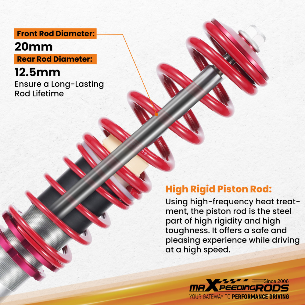 Kit combines filetes suspension compatible pour bmw e39 540 5 series 1995-2003 amortisseurkit d'abaissement