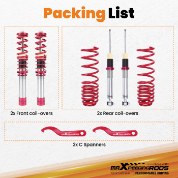 Kit combines filetes suspension compatible pour bmw e39 540 5 series 1995-2003 amortisseurkit d'abaissement