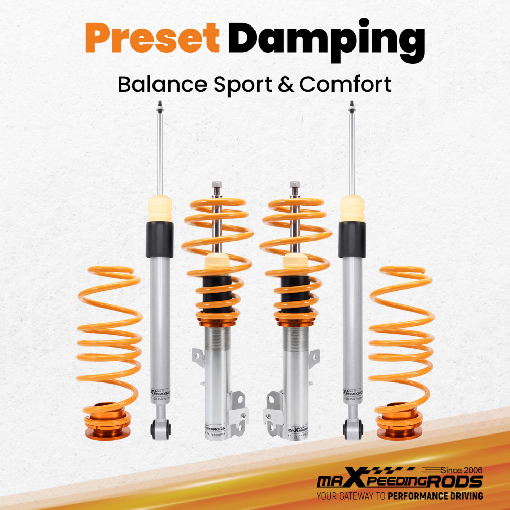 Coilover Suspension Kit compatible for Ford Fiesta MKVI JA8 All Engines 2008-2019 Twin tube