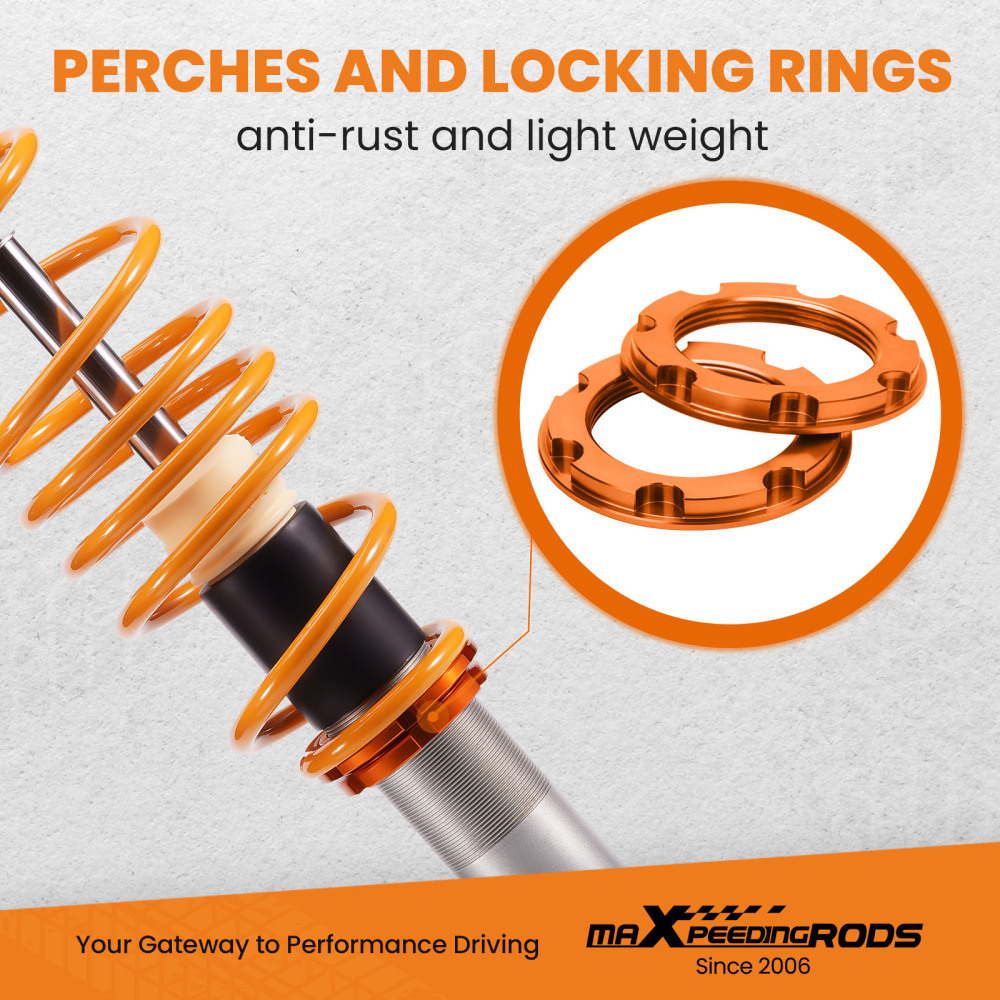 Compatible for Ford Fiesta Mk7 JA8 MK VI Lowering Coilovers Strut Suspension Shock Absorber Lowering Kit