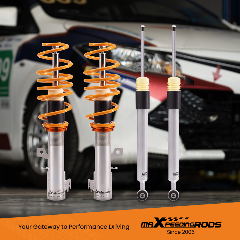 Compatible for Ford Fiesta Mk7 JA8 MK VI Lowering Coilovers Strut Suspension Shock Absorber Lowering Kit