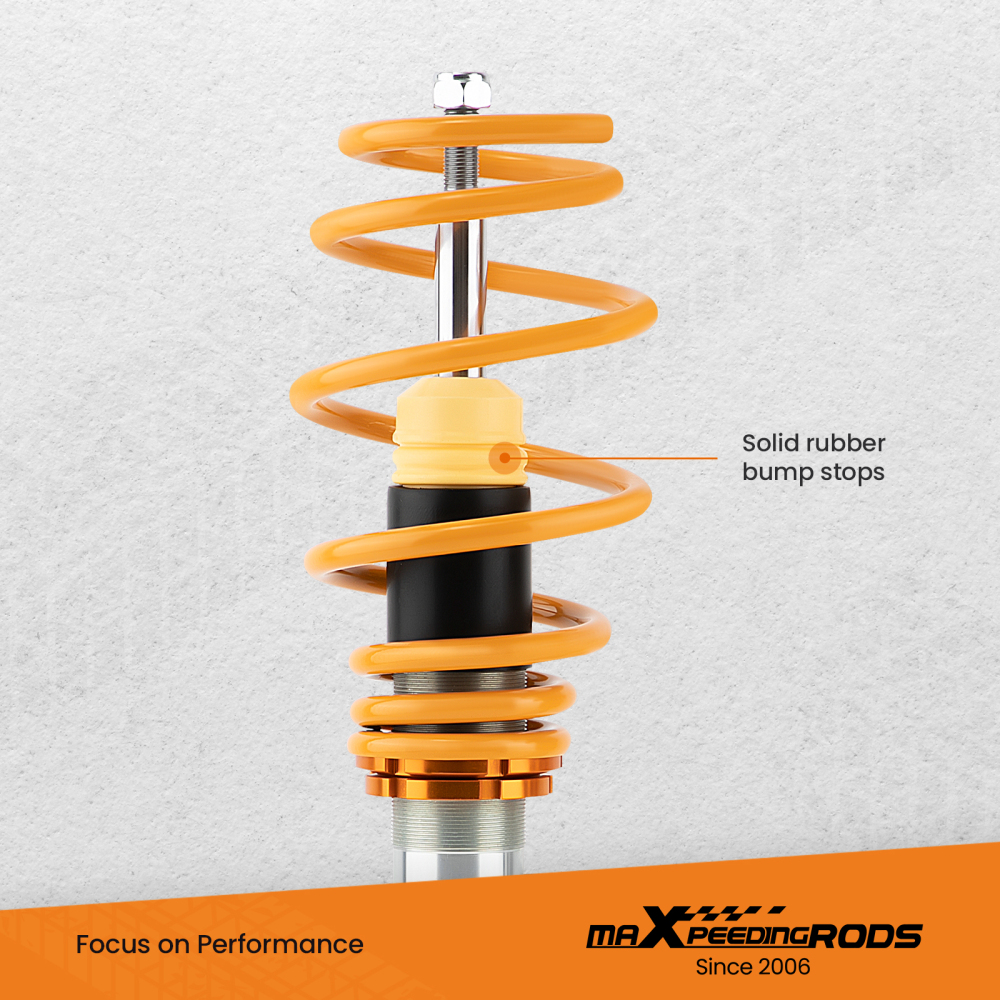 Street Coilovers Compatible for Ford Fiesta Mk6 JD JH 1.6 TDCi 2001 2002 2003 2004-2008. Lowering Kit