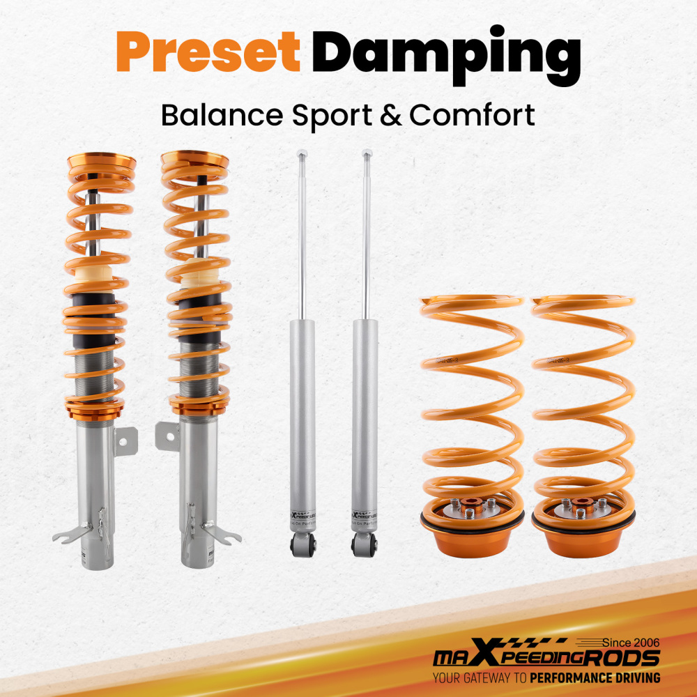 MaXpeedingrods Coilovers Suspension Struts Kit compatible for Ford Focus MK1 1998-2004